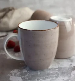 LUBIANA BOSS 6630T Kubek 380 ml 12 os / 12 el / brązowy / porcelana ręcznie malowana
