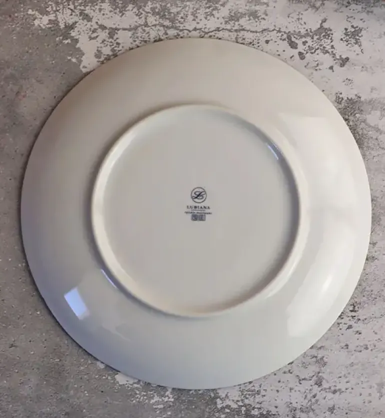 LUBIANA BOSS 6630T Serwis obiadowy 36 el / 12 osób / brązowy / porcelana ręcznie malowana