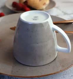 LUBIANA BOSS 6630T Serwis obiadowo - kawowy 60 el / 12 osób / brązowy / porcelana ręcznie malowana