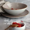 LUBIANA BOSS 6630T Serwis obiadowy 54 el / 18 osób / brązowy / porcelana ręcznie malowana