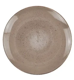 LUBIANA BOSS 6630T Talerz obiadowy 27 cm / brązowy / porcelana ręcznie malowana