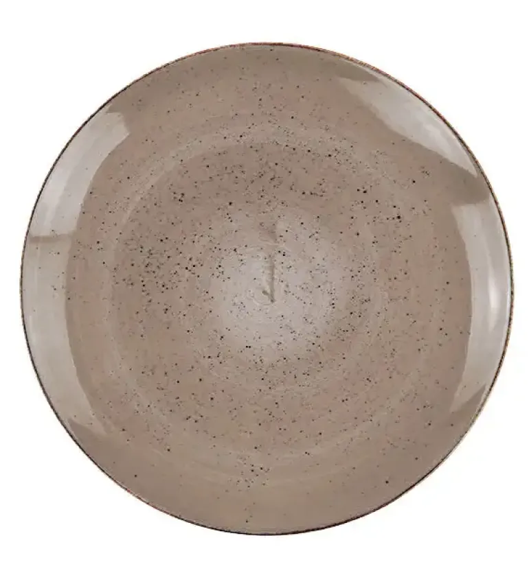 LUBIANA BOSS 6630T Talerz obiadowy 27 cm / brązowy / porcelana ręcznie malowana