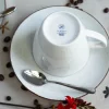 LUBIANA BOSS 6630U Filiżanka 350 ml + spodek / budyniowy / porcelana ręcznie malowana