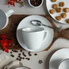 LUBIANA BOSS 6630U Filiżanka 200 ml + spodek / budyniowy / porcelana ręcznie malowana