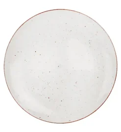 LUBIANA BOSS 6630U Komplet Talerze obiadowe 27 cm / 12 os / 12 el / budyniowy / porcelana ręcznie malowana
