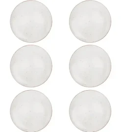 LUBIANA BOSS 6630U Komplet Talerze obiadowe 27 cm / 6 os / 6 el / budyniowy / porcelana ręcznie malowana