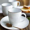 LUBIANA BOSS 6630U Serwis obiadowo - kawowy 72 el / 12 osób / budyniowy / porcelana ręcznie malowana