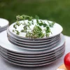 LUBIANA BOSS 6630U Serwis obiadowy 24 el / 6 osób / budyniowy / porcelana ręcznie malowana