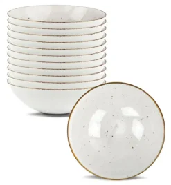 LUBIANA BOSS 6630U 12 x Salaterka 15 cm / budyniowy / porcelana ręcznie malowana