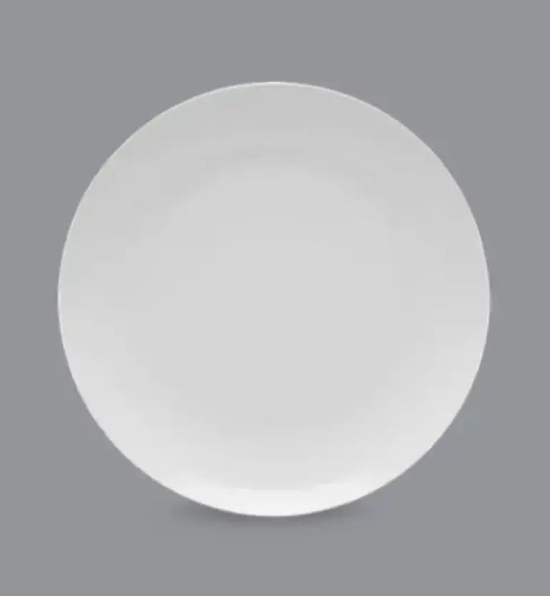 LUBIANA BOSS 12x Talerz obiadowy 24 cm | biała porcelana