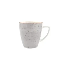LUBIANA BOSS 6630Z Komplet filiżanek 200 ml ze spodkami / 6 os / 12 el / szary / porcelana ręcznie malowana