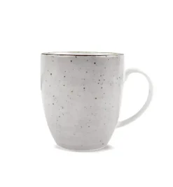 LUBIANA BOSS 6630Z Komplet kubków 380 ml / 6 os / 6 el / szary / porcelana ręcznie malowana