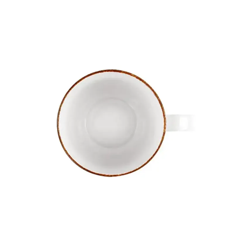 LUBIANA BOSS 6630Z Komplet kubków 380 ml / 6 os / 6 el / szary / porcelana ręcznie malowana