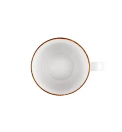 LUBIANA BOSS 6630Z Komplet kubków 380 ml / 12 os / 12 el / szary / porcelana ręcznie malowana