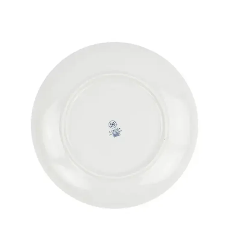 LUBIANA BOSS 6630Z Komplet talerzy obiadowych 27 cm / 12 os / 12 cm / szary / porcelana ręcznie malowana