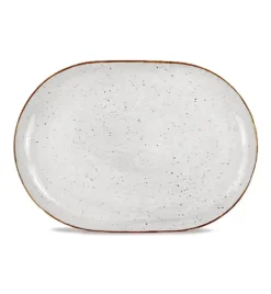 LUBIANA BOSS 6630Z Półmis 33 cm / szary / porcelana ręcznie malowana