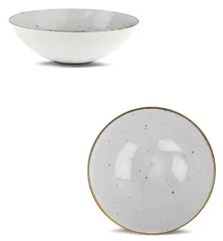 LUBIANA BOSS 6630Z Salaterka 15 cm / szara / porcelana ręcznie malowana