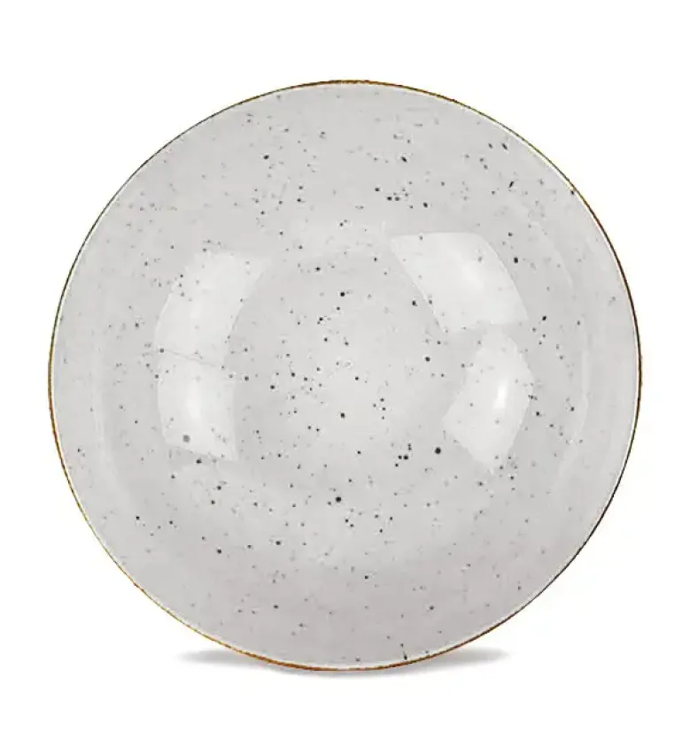 LUBIANA BOSS 6630Z Salaterka 21 cm / szara / porcelana ręcznie malowana