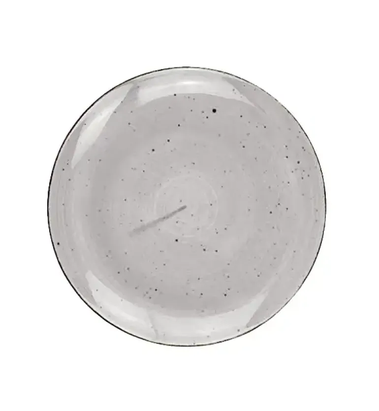 LUBIANA BOSS 6630Z Serwis obiadowy 18 el / 6 osób / szary / porcelana ręcznie malowana