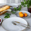 LUBIANA BOSS 6630Z Serwis obiadowy 54 el / 18 osób / szary / porcelana ręcznie malowana