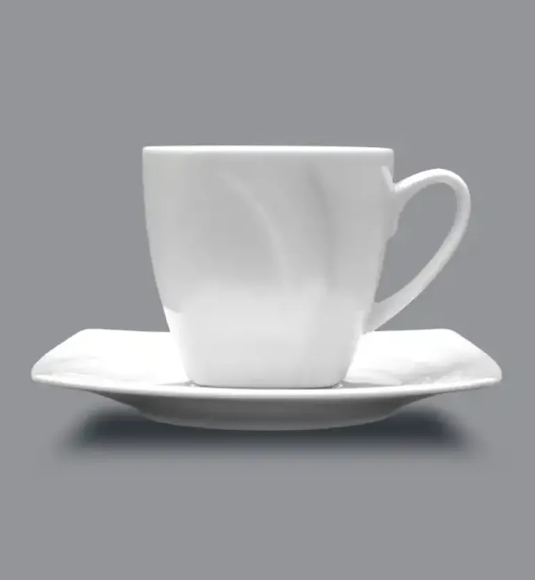 LUBIANA CELEBRATION Komplet 6 Filiżanek 200 ml + spodki / 12 el / 6 os / porcelana