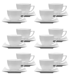LUBIANA CLASSIC Komplet 12 Filiżanek 280 ml + spodki 15 cm / 24 el / 12 os