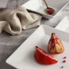 LUBIANA CLASSIC Serwis obiadowy 6 osób / 24 elementy | biała porcelana kwadrat