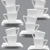 LUBIANA CLASSIC 12 x Filiżanka do espresso 70 ml + spodek 11 cm