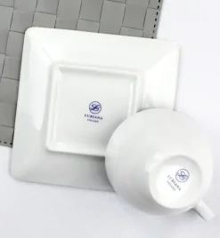 LUBIANA CLASSIC 120 x Filiżanka 280 ml + spodek 15 cm / porcelana