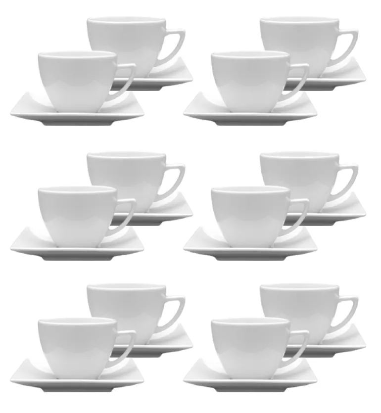 LUBIANA CLASSIC 120x filiżanka 200 ml + spodek 14 cm / porcelana
