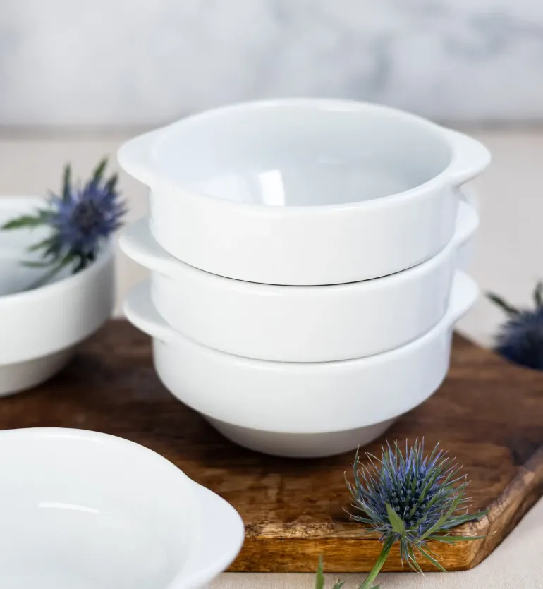 LUBIANA CORONA 0612 Bulionówka 300 ml bez spodka x 12 sztuk | biała porcelana
