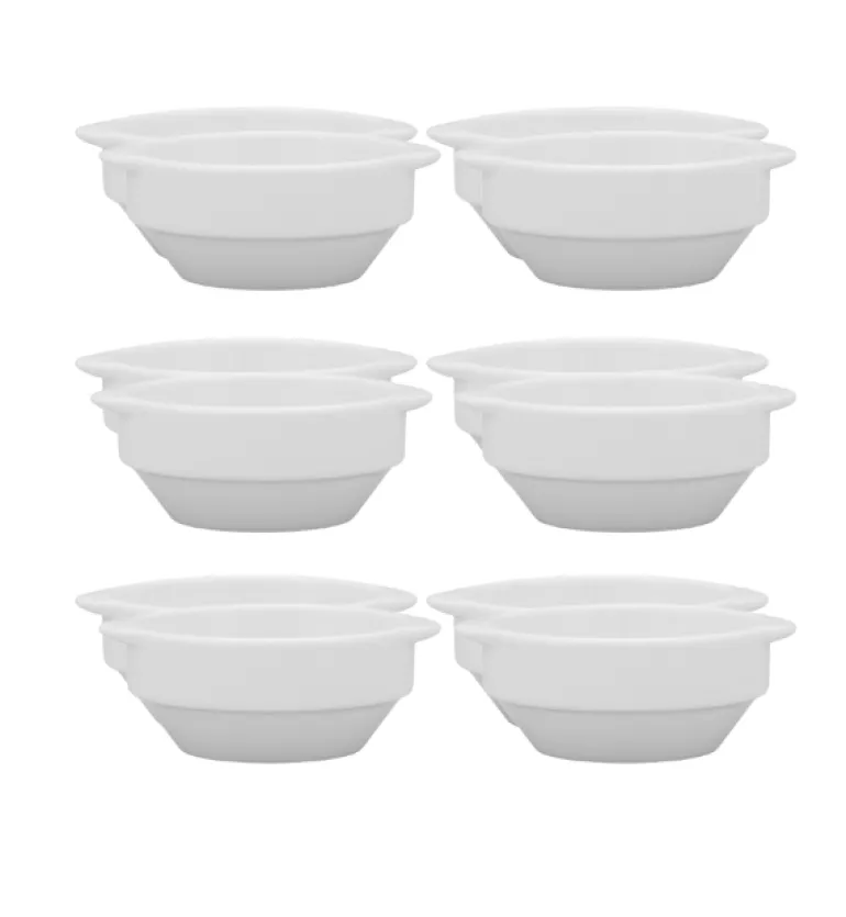LUBIANA CORONA 0612 Bulionówka 300 ml bez spodka x 12 sztuk | biała porcelana