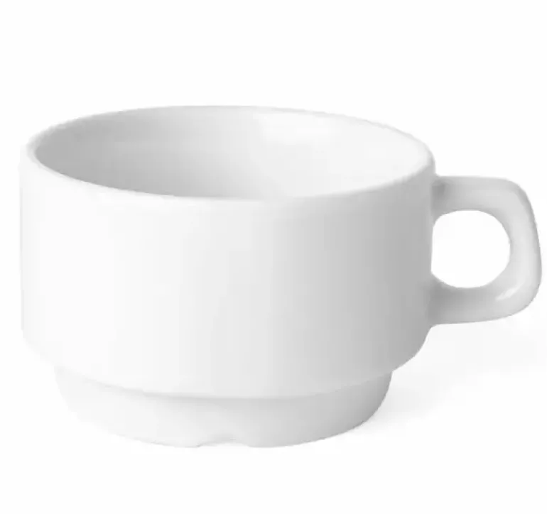 LUBIANA CORONA 0601 Filiżanka niska 200 ml bez spodka x 12 sztuk | porcelana
