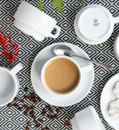 LUBIANA CORONA 0601 Filiżanka niska 200 ml bez spodka x 6 sztuk | porcelana