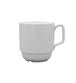 LUBIANA CORONA 0213 Kubek 280 ml | biała porcelana x 18 sztuk