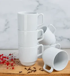 LUBIANA CORONA 0213 Kubek 280 ml | biała porcelana x 12 sztuk