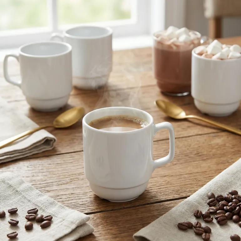 LUBIANA CORONA 0213 Kubek 280 ml | biała porcelana