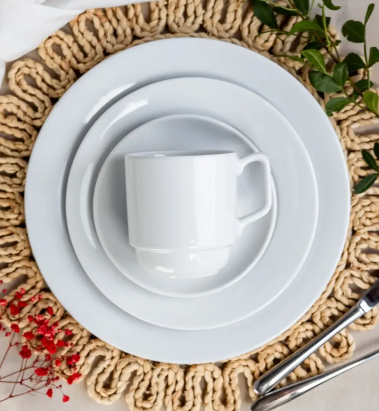 LUBIANA CORONA 0213 Kubek 280 ml | biała porcelana
