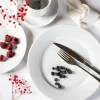 LUBIANA CORONA Serwis obiadowo - kawowy 196 el dla 24 osób | biała porcelana