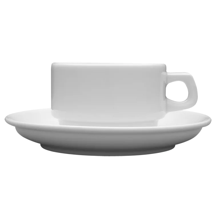 LUBIANA CORONA Serwis obiadowo - kawowy 168 el dla 24 osób | biała porcelana