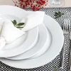 LUBIANA CORONA Serwis obiadowy 24 el dla 6 osób | biała porcelana