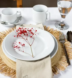 LUBIANA CORONA Serwis obiadowo - kawowy 198 el dla 24 osób | biała porcelana