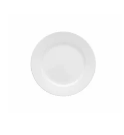 LUBIANA CORONA 0611 Talerz deserowy 20 cm x 18 sztuk | biała porcelana