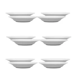 LUBIANA CORONA 0612 Talerz głęboki 22,5 cm x 12 sztuk | biała porcelana
