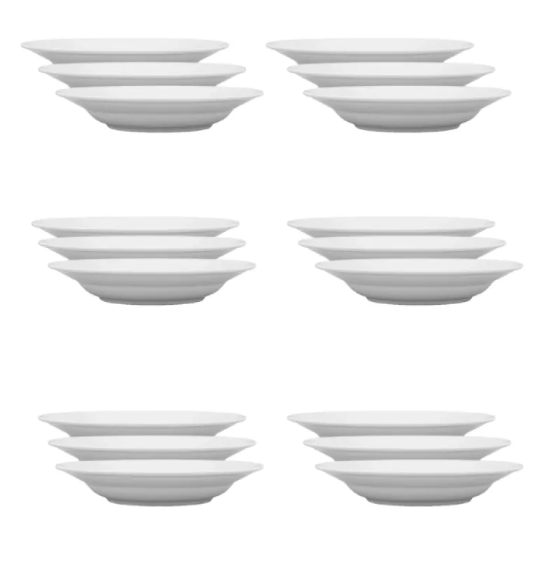LUBIANA CORONA 0612 Talerz głęboki 22,5 cm x 60 sztuk | biała porcelana