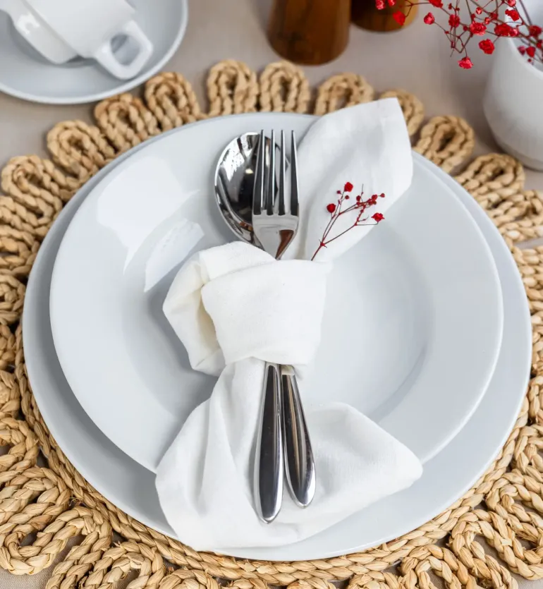 LUBIANA CORONA 0612 Talerz głęboki 22,5 cm | biała porcelana