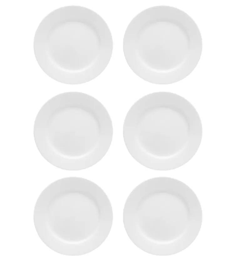 LUBIANA CORONA 0613 Talerz obiadowy 26 cm x 6 sztuk | biała porcelana