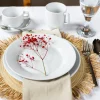 LUBIANA CORONA 0613 Talerz płytki 23,5 cm | biała porcelana