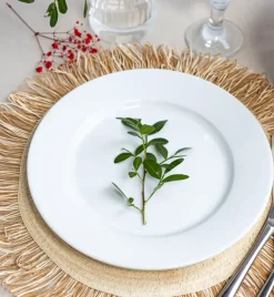LUBIANA CORONA 0613 Talerz płytki 23,5 cm | biała porcelana