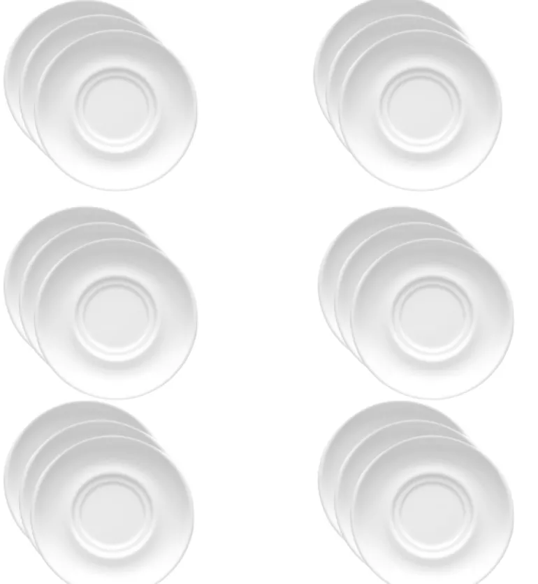 LUBIANA CORONA 0671 60x Spodek 14,5 cm pod filiżankę/bulionówkę | biała porcelana